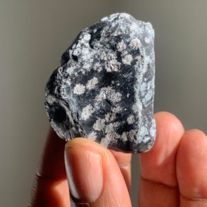 Raw Snowflake Obsidian Piece | Rough Obsidian Crystal | Snowflake Obsidian Rough | Natural Obsidian | Raw Obsidian | Rocks and Minerals | Natural genuine stones & crystals in various shapes & sizes. Buy raw cut, tumbled, or polished gemstones for making jewelry or crystal healing energy vibration raising reiki stones. #crystals #gemstones #crystalhealing #crystalsandgemstones #energyhealing #affiliate #ad
