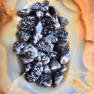 Snowflake Obsidian Tumbled Stones/Snowflake Obsidian Polished Stones | Natural genuine stones & crystals in various shapes & sizes. Buy raw cut, tumbled, or polished gemstones for making jewelry or crystal healing energy vibration raising reiki stones. #crystals #gemstones #crystalhealing #crystalsandgemstones #energyhealing #affiliate #ad