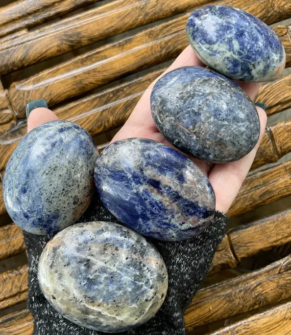 Sodalite, Sodalite Palm Stone, Qty. 1