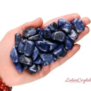 Shop Tumbled Sodalite Crystals & Pocket Stones! Set Of 3 Sodalite Tumbled Stones, Sodalite, Tumbled Stones, Stones, Crystals, Rocks, Gifts, Gemstones, Gems, Zodiac Crystals, Healing Stone | Natural genuine stones & crystals in various shapes & sizes. Buy raw cut, tumbled, or polished gemstones for making jewelry or crystal healing energy vibration raising reiki stones. #crystals #gemstones #crystalhealing #crystalsandgemstones #energyhealing #affiliate #ad
