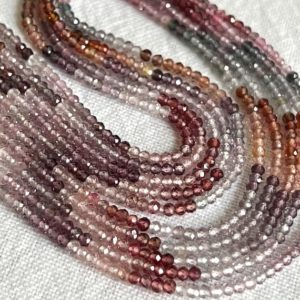 Shop Spinel Rondelle Beads! Multi color spinal roundels mini | Natural genuine rondelle Spinel beads for beading and jewelry making.  #jewelry #beads #beadedjewelry #diyjewelry #jewelrymaking #beadstore #beading #affiliate #ad