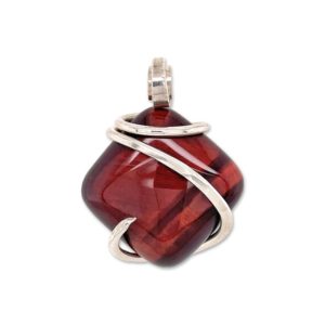 Shop Tiger Iron Jewelry! Stones Desire Tiger Iron Pendant Necklace (22") Brown | Natural genuine Tiger Iron jewelry. Buy crystal jewelry, handmade handcrafted artisan jewelry for women.  Unique handmade gift ideas. #jewelry #beadedjewelry #beadedjewelry #gift #shopping #handmadejewelry #fashion #style #product #jewelry #affiliate #ad