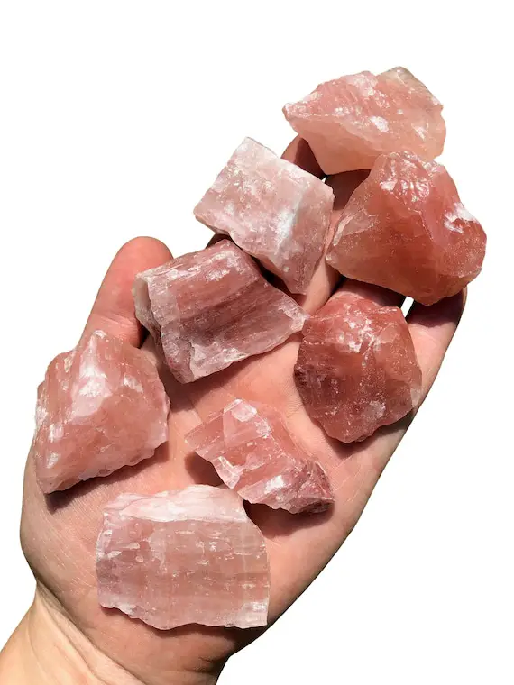 Strawberry Calcite - Rough Calcite - Raw Red Calcite Crystal - Healing Crystals - Natural Red Calcite Crystal - Genuine Strawberry Calcite