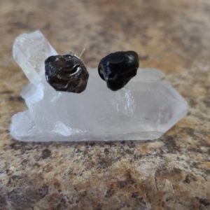 Shop Apache Tears Earrings! Stud obsidian (Apache tear) earrings | Natural genuine Apache Tears earrings. Buy crystal jewelry, handmade handcrafted artisan jewelry for women.  Unique handmade gift ideas. #jewelry #beadedearrings #beadedjewelry #gift #shopping #handmadejewelry #fashion #style #product #earrings #affiliate #ad