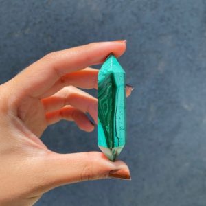 Shop Malachite Stones & Crystals! Stunning Mini Genuine Malachite Wand ! | Natural genuine stones & crystals in various shapes & sizes. Buy raw cut, tumbled, or polished gemstones for making jewelry or crystal healing energy vibration raising reiki stones. #crystals #gemstones #crystalhealing #crystalsandgemstones #energyhealing #affiliate #ad