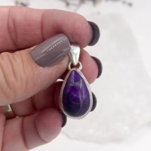 Shop Sugilite Pendants! Sugilite Pendant – The Stone for Spiritual Protection | Natural genuine Sugilite pendants. Buy crystal jewelry, handmade handcrafted artisan jewelry for women.  Unique handmade gift ideas. #jewelry #beadedpendants #beadedjewelry #gift #shopping #handmadejewelry #fashion #style #product #pendants #affiliate #ad