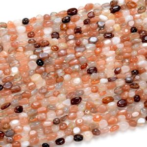 Shop Sunstone Chip & Nugget Beads! 6-8MM Natural Sunstone Gemstone Pebble Nugget Loose Beads (D185) | Natural genuine chip Sunstone beads for beading and jewelry making.  #jewelry #beads #beadedjewelry #diyjewelry #jewelrymaking #beadstore #beading #affiliate #ad