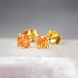 Sunstone Earrings – Gemstone Stud Earrings – Orange Earrings – Sunstone Stud Earrings – Sunstone Jewelry – Earrings For Good Luck and Travel | Natural genuine Sunstone earrings. Buy crystal jewelry, handmade handcrafted artisan jewelry for women.  Unique handmade gift ideas. #jewelry #beadedearrings #beadedjewelry #gift #shopping #handmadejewelry #fashion #style #product #earrings #affiliate #ad