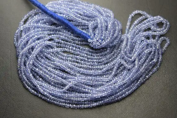 16 Inches Strand,natural Tanzanite Faceted Rondelle,size 2.5-3mm