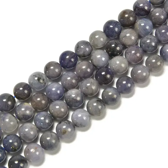 Natural Tanzanite Smooth Round Size 4mm 5mm 6mm 8mm 9mm 10mm 12mm 15.5'' Strand