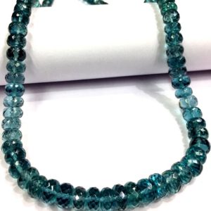 AAAA++ QUALITY~~Extremely Beautiful~~London Topaz Faceted Rondelle Beads Wholesale London Blue Topaz Gemstone Beads Jewelry Making Beads. | Natural genuine faceted Topaz beads for beading and jewelry making.  #jewelry #beads #beadedjewelry #diyjewelry #jewelrymaking #beadstore #beading #affiliate #ad
