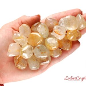 Shop Tumbled Topaz Crystals & Pocket Stones! One Yellow Topaz Tumbled Stone, Yellow Topaz Tumbled Stones, Yellow Topaz Crystals, Yellow Topaz Stones, Healing Yellow Topaz Crysals, Gift | Natural genuine stones & crystals in various shapes & sizes. Buy raw cut, tumbled, or polished gemstones for making jewelry or crystal healing energy vibration raising reiki stones. #crystals #gemstones #crystalhealing #crystalsandgemstones #energyhealing #affiliate #ad