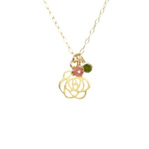 Shop Tourmaline Pendants! Rose necklace, flower necklace, tourmaline necklace, flower and petals, gold flower pendant, dainty gold necklace, healing crystal necklace | Natural genuine Tourmaline pendants. Buy crystal jewelry, handmade handcrafted artisan jewelry for women.  Unique handmade gift ideas. #jewelry #beadedpendants #beadedjewelry #gift #shopping #handmadejewelry #fashion #style #product #pendants #affiliate #ad