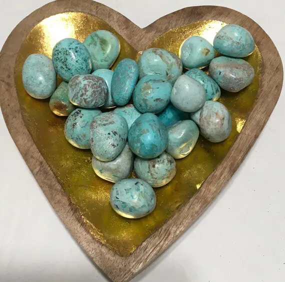 Turquoise From Peru,tumbled Stone, Healing Stones, Healing Crystal, Chakra Stones, Spiritual Stone