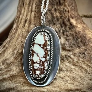 Wild Horse Magnesite Pendant | Natural genuine Magnesite pendants. Buy crystal jewelry, handmade handcrafted artisan jewelry for women.  Unique handmade gift ideas. #jewelry #beadedpendants #beadedjewelry #gift #shopping #handmadejewelry #fashion #style #product #pendants #affiliate #ad