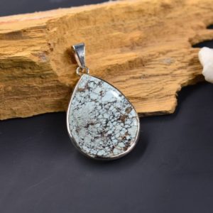 Wild Horse Magnesite Pendant, 925 Sterling Silver, Handmade Gemstone Pendant , Boho Crazy Horse Pendant, Wild Horse Turquoise Jewelry Gift | Natural genuine Array pendants. Buy crystal jewelry, handmade handcrafted artisan jewelry for women.  Unique handmade gift ideas. #jewelry #beadedpendants #beadedjewelry #gift #shopping #handmadejewelry #fashion #style #product #pendants #affiliate #ad