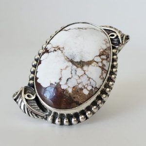 Wild Horse Magnesite Ring | Natural genuine Array rings, simple unique handcrafted gemstone rings. #rings #jewelry #shopping #gift #handmade #fashion #style #affiliate #ad