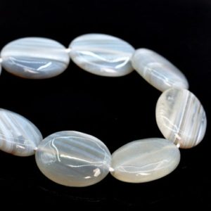 Shop Agate Bead Shapes! 20x15MM Gray Agate Beads Flat Oval Grade AAA Genuine Natural Gemstone Half Strand Loose Beads 7.5" BULK LOT 1,3,5,10 and 50 (106176h-1862) | Natural genuine other-shape Agate beads for beading and jewelry making.  #jewelry #beads #beadedjewelry #diyjewelry #jewelrymaking #beadstore #beading #affiliate #ad