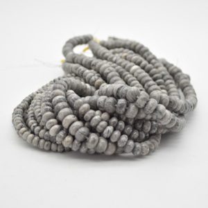 Shop Agate Rondelle Beads! High Quality Grade A Natural Grey Crazy Lace Agate Semi-precious Gemstone Rondelle / Spacer Beads – 6mm, 8mm, 10mm – 15" strand | Natural genuine rondelle Agate beads for beading and jewelry making.  #jewelry #beads #beadedjewelry #diyjewelry #jewelrymaking #beadstore #beading #affiliate #ad