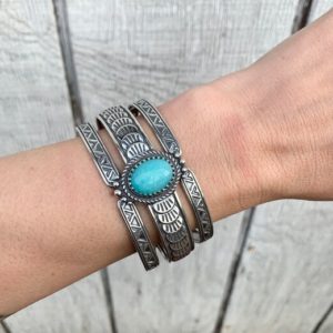 Shop Amazonite Bracelets! Egyptian Style Sterling Silver Cuff Bracelet with Bright Blue Luminescent Amazonite | Statement Bracelet | Ancient Jewelry | Boho Cuff | Natural genuine Amazonite bracelets. Buy crystal jewelry, handmade handcrafted artisan jewelry for women.  Unique handmade gift ideas. #jewelry #beadedbracelets #beadedjewelry #gift #shopping #handmadejewelry #fashion #style #product #bracelets #affiliate #ad