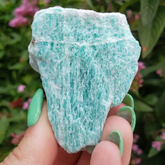 Amazonite A Grade Raw Rough Natural Healing Chakra Crystal Gemstone Mother Earth Stone Specimen From Brazil