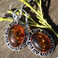Baltic Amber Set In 925 Silver, Healing Stone Earrings With Positive Healing Energy! | Natural genuine Gemstone jewelry. Buy crystal jewelry, handmade handcrafted artisan jewelry for women.  Unique handmade gift ideas. #jewelry #beadedjewelry #beadedjewelry #gift #shopping #handmadejewelry #fashion #style #product #jewelry #affiliate #ad