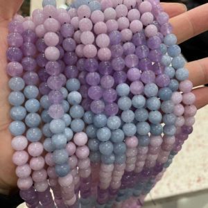 Shop Amethyst Round Beads! Natural Colorful Quartz Round Beads,6mm 8mm 10mm 12mm Natural Dream Amethyst Quartz Beads,one strand 15",Quartz Beads | Natural genuine round Amethyst beads for beading and jewelry making.  #jewelry #beads #beadedjewelry #diyjewelry #jewelrymaking #beadstore #beading #affiliate #ad