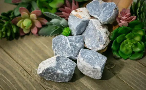 Raw Angelite Crystal (rough Angelite Stone)