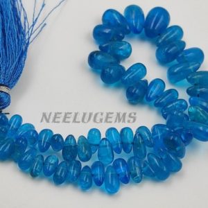 Shop Apatite Bead Shapes! AAA+ Quality Blue Aquamarine Faceted Teardrop Gemstone Beads,Aquamarine Hydro Quartz Side Drill Drops Briolette,Blue Hydro Beads For Jewelry | Natural genuine other-shape Apatite beads for beading and jewelry making.  #jewelry #beads #beadedjewelry #diyjewelry #jewelrymaking #beadstore #beading #affiliate #ad