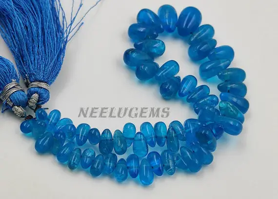 Aaa+ Quality Blue Aquamarine Faceted Teardrop Gemstone Beads,aquamarine Hydro Quartz Side Drill Drops Briolette,blue Hydro Beads For Jewelry