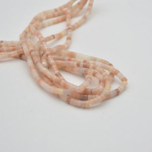 Shop Aventurine Rondelle Beads! High Quality Grade A Natural Pink Aventurine Semi-Precious Gemstone Flat Heishi Rondelle / Disc Beads – 4mm x 2mm – 15" strand | Natural genuine rondelle Aventurine beads for beading and jewelry making.  #jewelry #beads #beadedjewelry #diyjewelry #jewelrymaking #beadstore #beading #affiliate #ad