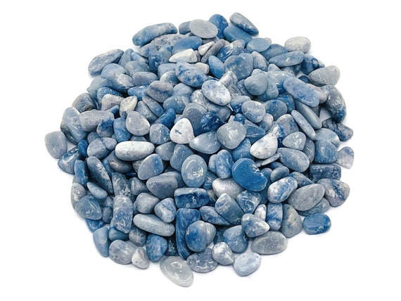 Blue Aventurine Chips – Crystal Chips – Semi Tumbled Chips - Bulk Crystal - 5-7mm - Cp1177