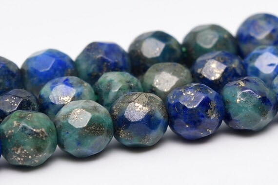 4mm Azurite Beads Grade Aaa Natural Gemstone Faceted Round Loose Beads 15"/ 7.5" Bulk Lot Options (101179)