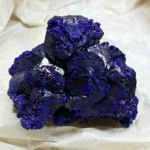 Shop Raw & Rough Azurite Stones! Azurite Crystal Cluster Mineral Specimen from Morocco | Natural genuine stones & crystals in various shapes & sizes. Buy raw cut, tumbled, or polished gemstones for making jewelry or crystal healing energy vibration raising reiki stones. #crystals #gemstones #crystalhealing #crystalsandgemstones #energyhealing #affiliate #ad