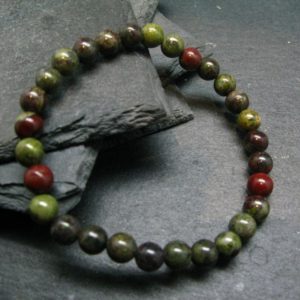 Shop Bloodstone Bracelets! Dragon Bloodstone Genuine Bracelet ~ 7 Inches  ~ 6mm Round Beads | Natural genuine Bloodstone bracelets. Buy crystal jewelry, handmade handcrafted artisan jewelry for women.  Unique handmade gift ideas. #jewelry #beadedbracelets #beadedjewelry #gift #shopping #handmadejewelry #fashion #style #product #bracelets #affiliate #ad