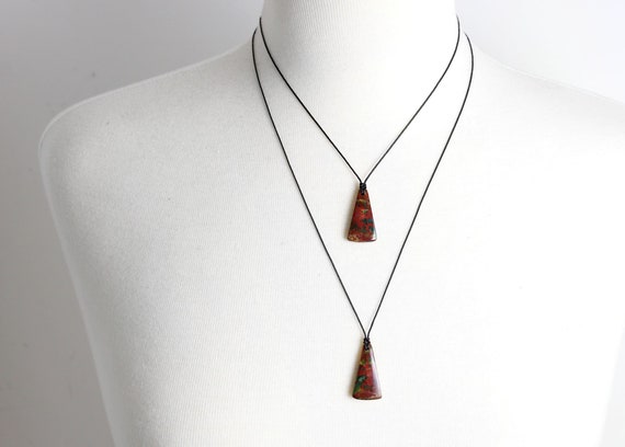 Dainty Bloodstone Pendant Necklace, Mom And Child, Sister Jewelry, Couples Necklace Set, Dad And Daughter, Best Friends Healing Necklace Set