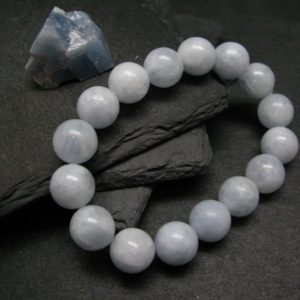 Shop Blue Calcite Bracelets! Blue Calcite Genuine Bracelet ~ 7 Inches  ~ 12mm  Round Beads | Natural genuine Blue Calcite bracelets. Buy crystal jewelry, handmade handcrafted artisan jewelry for women.  Unique handmade gift ideas. #jewelry #beadedbracelets #beadedjewelry #gift #shopping #handmadejewelry #fashion #style #product #bracelets #affiliate #ad