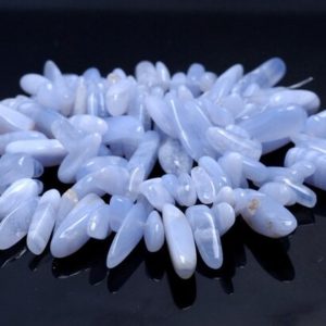 Shop Blue Lace Agate Chip & Nugget Beads! 14-18MM Chalcedony Blue Lace Agate Gemstone Stick Pebble Chip Loose Beads 16 inch  (80002167-A35) | Natural genuine chip Blue Lace Agate beads for beading and jewelry making.  #jewelry #beads #beadedjewelry #diyjewelry #jewelrymaking #beadstore #beading #affiliate #ad