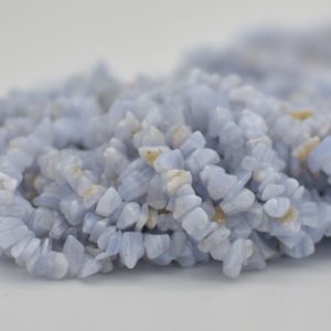 Shop Blue Lace Agate Chip & Nugget Beads! High Quality Grade A Natural Blue Lace Agate Semi-precious Gemstone Chips Nuggets Beads – 5mm – 8mm, 16" Strand | Natural genuine chip Blue Lace Agate beads for beading and jewelry making.  #jewelry #beads #beadedjewelry #diyjewelry #jewelrymaking #beadstore #beading #affiliate #ad