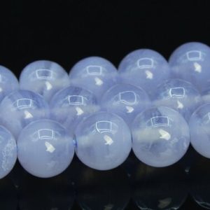 Shop Blue Lace Agate Round Beads! 6MM Transparent Blue Lace Agate Beads Brazil Grade AAA Genuine Natural Gemstone Round Loose Beads 16" Bulk Lot Options (109211) | Natural genuine round Blue Lace Agate beads for beading and jewelry making.  #jewelry #beads #beadedjewelry #diyjewelry #jewelrymaking #beadstore #beading #affiliate #ad