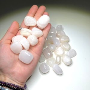 Shop Tumbled Calcite Crystals & Pocket Stones! Mangano Calcite Tumbled Stones | Natural genuine stones & crystals in various shapes & sizes. Buy raw cut, tumbled, or polished gemstones for making jewelry or crystal healing energy vibration raising reiki stones. #crystals #gemstones #crystalhealing #crystalsandgemstones #energyhealing #affiliate #ad