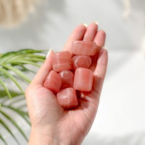 Unleash the Power of Love with Rose Calcite Tumbled Stones | Natural genuine stones & crystals in various shapes & sizes. Buy raw cut, tumbled, or polished gemstones for making jewelry or crystal healing energy vibration raising reiki stones. #crystals #gemstones #crystalhealing #crystalsandgemstones #energyhealing #affiliate #ad