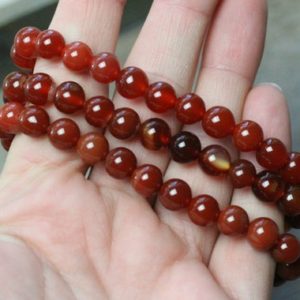 Carnelian 8 mm Round Stretchy String Bracelet G270 | Natural genuine Carnelian bracelets. Buy crystal jewelry, handmade handcrafted artisan jewelry for women.  Unique handmade gift ideas. #jewelry #beadedbracelets #beadedjewelry #gift #shopping #handmadejewelry #fashion #style #product #bracelets #affiliate #ad