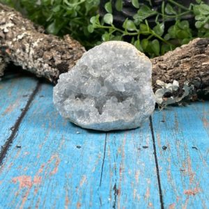 Shop Celestite Stones & Crystals! Celestite Cluster – Wonky Celestite Geode – Reiki Charged – Powerful Energy – Angelic Communication – Throat Chakra – Find Inner Peace | Natural genuine stones & crystals in various shapes & sizes. Buy raw cut, tumbled, or polished gemstones for making jewelry or crystal healing energy vibration raising reiki stones. #crystals #gemstones #crystalhealing #crystalsandgemstones #energyhealing #affiliate #ad