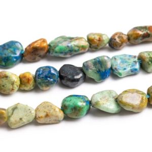 Shop Chrysocolla Chip & Nugget Beads! 4-8×3-5MM Chrysocolla Beads Grade A Gemstone Pebble Chips Loose Beads 15.5" / 7.5" Bulk Lot Options (118787) | Natural genuine chip Chrysocolla beads for beading and jewelry making.  #jewelry #beads #beadedjewelry #diyjewelry #jewelrymaking #beadstore #beading #affiliate #ad