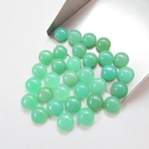 Shop Chrysoprase Cabochons! 10 pieces 6mm Chrysoprase Cabochon Round Gemstone, 100% Natural Green Chrysoprase Cabochon Round, Chrysoprase Round Cabochon Loose Gemstone | Natural genuine stones & crystals in various shapes & sizes. Buy raw cut, tumbled, or polished gemstones for making jewelry or crystal healing energy vibration raising reiki stones. #crystals #gemstones #crystalhealing #crystalsandgemstones #energyhealing #affiliate #ad