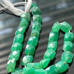 Shop Chrysoprase Chip & Nugget Beads! Chrysoprase faceted chiclets nuggets | Natural genuine chip Chrysoprase beads for beading and jewelry making.  #jewelry #beads #beadedjewelry #diyjewelry #jewelrymaking #beadstore #beading #affiliate #ad