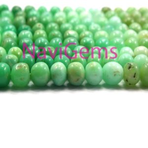 Shop Chrysoprase Rondelle Beads! 13" Long 1 Strand Natural Chrysoprase Good Quality Gemstone, Smooth Rondelle Beads,Size 8-9 MM Making Green Jewelry Smooth Chrysoprase Beads | Natural genuine rondelle Chrysoprase beads for beading and jewelry making.  #jewelry #beads #beadedjewelry #diyjewelry #jewelrymaking #beadstore #beading #affiliate #ad