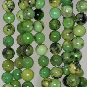 Shop Chrysoprase Round Beads! 10mm Chrysoprase Gemstone Grade AA Green Round 10mm Loose Beads 15.5 inch Full Strand (90188744-83) | Natural genuine round Chrysoprase beads for beading and jewelry making.  #jewelry #beads #beadedjewelry #diyjewelry #jewelrymaking #beadstore #beading #affiliate #ad
