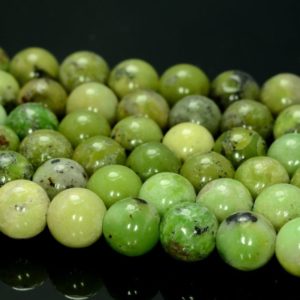 8mm Genuine Natural Chrysoprase Gemstone Grade AAA Green Round 8mm Loose Beads 16 inch Full Strand (90188740-83) | Natural genuine round Chrysoprase beads for beading and jewelry making.  #jewelry #beads #beadedjewelry #diyjewelry #jewelrymaking #beadstore #beading #affiliate #ad